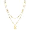 gold beaded E