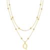 gold beaded Q