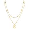 gold beaded S