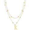gold beaded K