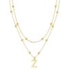 gold beaded Z
