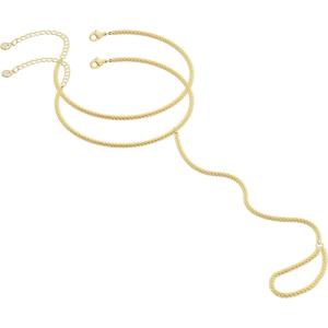 image:imageMBW Gold Bracelets for Women Trendy Dainty 14K Gold Plated Bracelet Stack Beaded Chain Bracelet Set Thin Small Cute Paperclip Bracelets Fashion Waterproof Jewelry Gift Gold Accessories for WomenHC GD2