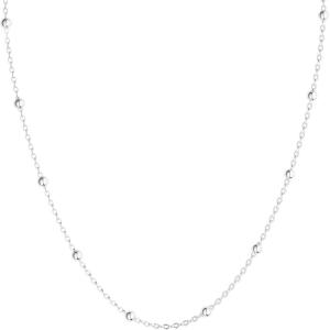 image:imageMBW Silver Paperclip Chain Necklace for WomenDainty Sterling Silver Choker Necklaces for Women Trendy Simple Long Chunky Minimalist Waterproof Link Necklace Jewelry Gifts for Women 161820 inBeaded20inch